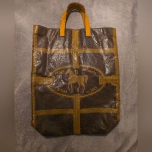 Fendi Vintage Selleria Borghese Print Tote  RARE!